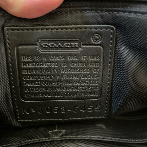 Vintage Coach Portfolio Thompson Briefcase Attache Black Leather Style F06455 | - Picture 8 of 15